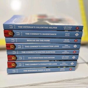 Harlequin Lot of 8 Romance Books Beach Travel Reads Love Inspired #5